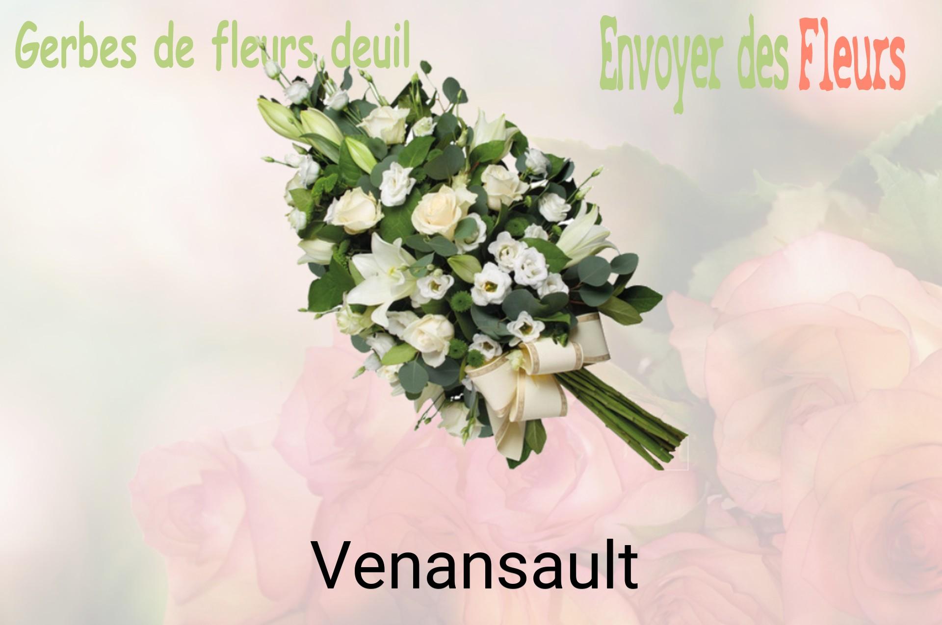 Gerbe de fleurs de deuil livrée à Venansault